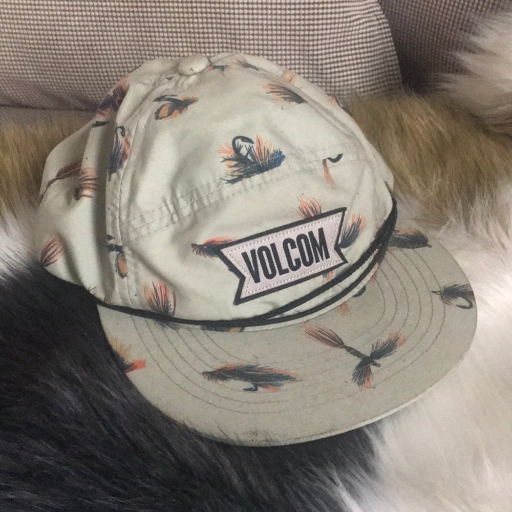 Volcom fishing themed hat